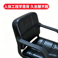 Adjustable Swivel Heavy-Duty Salon Styling Chair for Hairdressers, Black