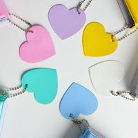Heart Hollow Mini Photo Album for Instax and Small Cards, Solid Color Kpop Photocard Holder