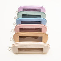 2025 New PU Large Capacity Transparent Pencil Case for Students