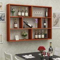 Minimalist Wall-Mounted Wine Rack for Home & Restaurant