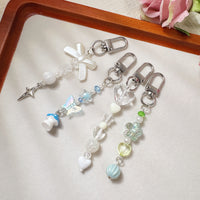 Dopamine Colorful Mini Keychain Bag Pendant Phone Charm Lanyard Set