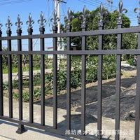 Wrought Iron Garden Fence Outdoor Security Barrier Metal Wall Guard Railing