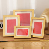 New Chinese Style DIY Photo Frame with Mat Board for Calligraphy and Children's Artwork Display