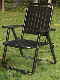 Portable Folding Outdoor Camping Chair with Backrest, Picnic Beach Patio Garden Waterproof Chair