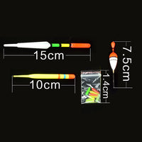 Fishing Float Set with Plastic Bobbers for Angling Accessories