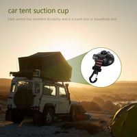 Car Tent Suction Cup Anchor with Rotating Hook for Outdoor Travel