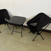 Ultralight Folding Moon Chair for Camping, Fishing, and Beach with Backrest