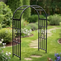 European Style Wrought Iron Garden Arch for Weddings and Events