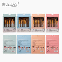 Makeup Brush Set with Soft Bristles and Storage Box - Powder & Eyeshadow Brushes