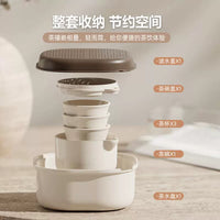 Portable Travel Tea Set for Outdoor Camping and Quick Tea Breaks