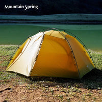 Shanzhiquan 15D Double Silicon Outdoor Hiking Tent with DAC Poles for 1-2 People, 3-4 Season Camping