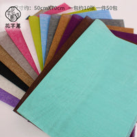 Linen Floral Wrapping Paper Sheets for Bouquets and DIY Crafts
