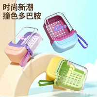 Portable Travel Soap Dish with Lid and Drain, Leak-proof Double-Layer Soap Box