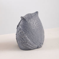 Resin Owl Figurine for Garden & Home Decor, Vintage-Style Planter Ornament & Photo Prop