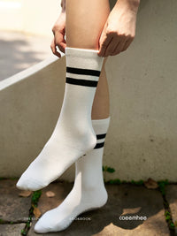 Non-Slip Yoga Socks for Women, Mid-Calf Pilates Barre Dance Socks, Cotton Floor Grip Socks
