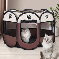 Portable Pet Playpen Tent for Cats and Dogs, Foldable Whelping Box and Exercise Kennel