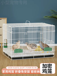 Quail and Chick Breeding Cage with Feeder and Drinker