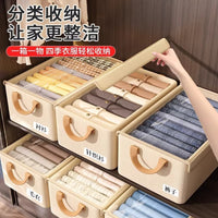 Oxford Fabric Wardrobe Storage Box Clothes Organizer with Compartments