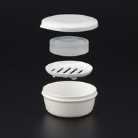 Portable Travel Soap Dish with Lid and Drain for Bathroom and Outdoor Use
