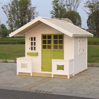 Outdoor Anti-Corrosion Wooden Cabin Villa Homestay Teahouse Kids Assembly Mobile Living Wooden House Garden Solid Wood Gazebo