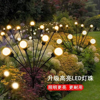 Solar LED Firefly String Lights for Outdoor Garden and Pathway Decoration