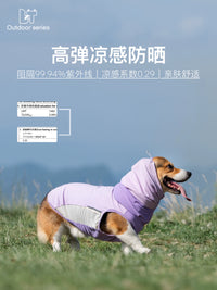 Pet Cooling Vest for Dogs, Summer Breathable Sun Protection Shirt, High Elasticity