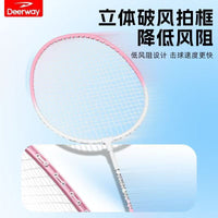 High Elastic Durable Badminton Racket Set for Kids and Adults - Beginner Friendly with Sponge Grip