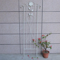 Iron Art Garden Trellis for Climbing Plants, Roses, and Vines - Outdoor Freestanding or Fence-Mounted