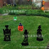 Halloween Metal Scarecrow Garden Stake Outdoor Yard Decoration