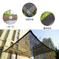 Black 3-Pin Sun Shade Net for Succulents and Potted Plants, UV Protection Garden Patio Greenhouse Cover