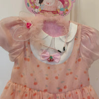 Girls' Cherry Rabbit Princess Dress with Headpiece for Parties and Performances
