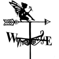 Weather Vane Iron Art Spray Painted Garden Roof Ornament
