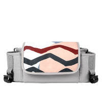 Universal Large Capacity Stroller Organizer Bag with Color Block Design