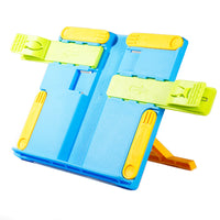 Foldable Frosted Reading Stand for Books and Tablets, Portable Desktop Book Holder for Students