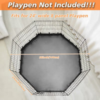 Waterproof 600D Oxford Pet Crate Mat with PVC Coating, Easy Clean Pet Pad