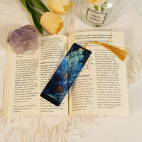 Translucent Christmas Holiday Bookmark with Tassel, Creative Colorful Transparent Student Gift Reading Book Marker