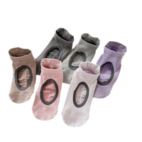 Women's Non-Slip Yoga Pilates Socks Breathable Cotton for Fitness and Indoor Workouts