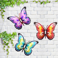 Minjie Chuangyi Hollow Iron Art Butterfly Wall Decor for Home & Garden