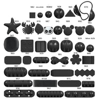 Self-Adhesive Desktop Cable Organizer Clips for Charging, Data, and Earphone Wires
