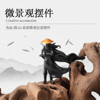 Miniature Ancient Chinese Wuxia Character Figurines for Micro Landscape Decor