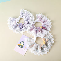 Pet Lace Bow Tie Collar for Cats and Small Dogs, JK Style Scarf Necklace