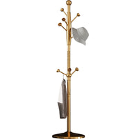 Stainless Steel Freestanding Garment Rack with Hooks for Bedroom and Living Room