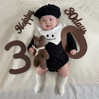 Baby Bear Theme Full Moon/100-Day Celebration Balloon Decoration Set for Boys and Girls