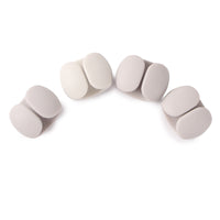 Self-Adhesive Oval Cable Clips for Desktop Data Cable Management