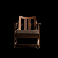 American Country Style Solid Wood Rocking Chair for Living Room, Patio, and Balcony