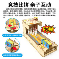Mini Bowling Game Science Experiment Kit for Kids, Educational STEM Toy for Family Interaction