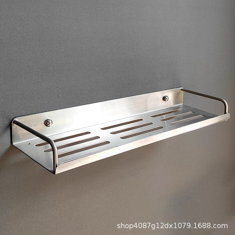 304 Stainless Steel Wall-Mounted Kitchen & Bathroom Storage Shelf for Spice Jars