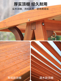 Solid Wood Swing Chair for Patio Garden and Outdoor Relaxation - Double and Triple Seater Swing Rocker