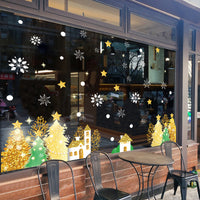Christmas Window Clings Decals for Glass Windows - Reusable Static Stickers for Holiday Decoration