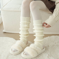 Women's Thickened Faux Cashmere Leg Warmers with Stirrups for Yoga and Winter